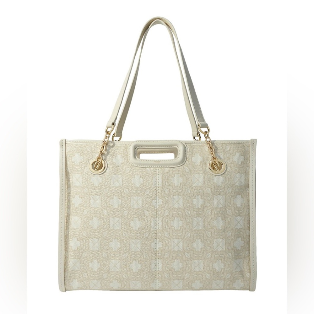 Clover Monogram Jacquard Canvas Tote Bag